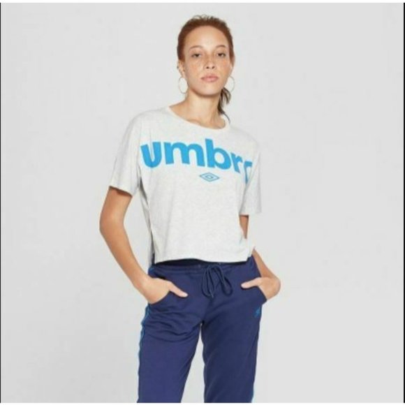 Umbro Tops - Umbro Women's Logo T-Shirt - Heather Grey